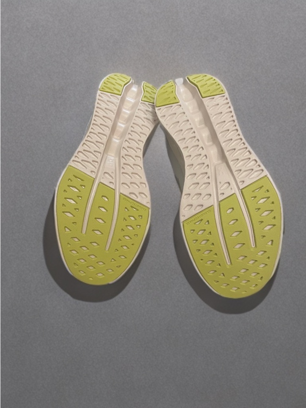 On Running Women’s Cloudsurfer Athletic Shoes - Light Gray with Lime Accents 8 - Picture 7 of 11